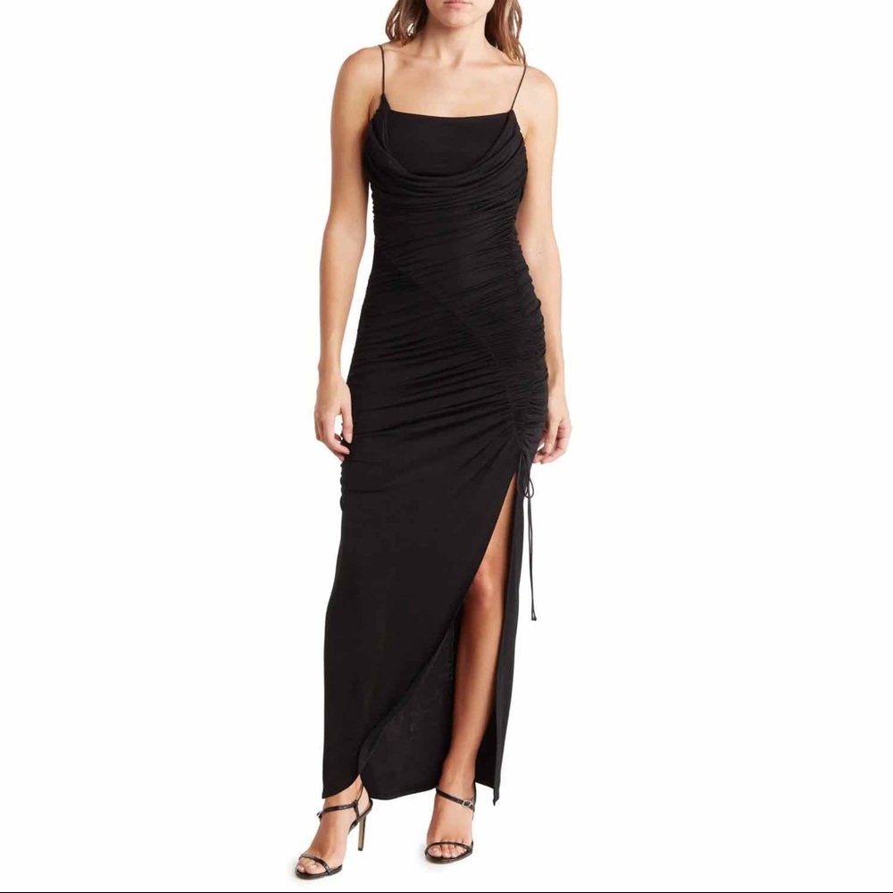 Alice + Olivia Ruched Cutout Maxi Dress Size 10